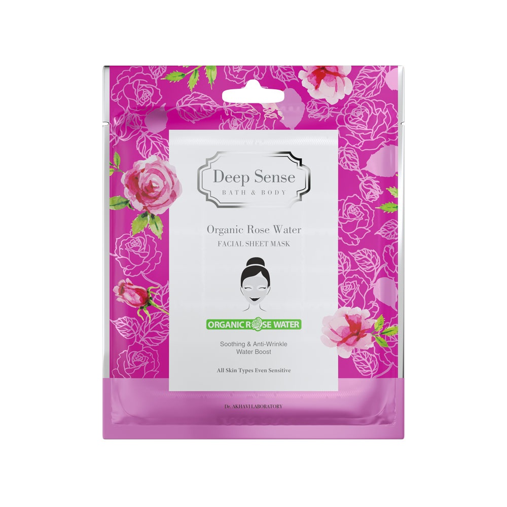 ماسک ورقه ای دیپ سنس مدل رز واتر مناسب پوست حساس